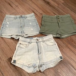 High waisted shorts bundle